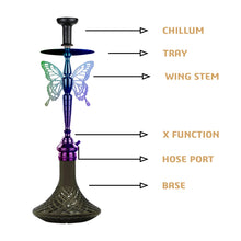 Load image into Gallery viewer, COCOYAY Angel Series Betty Hookah Rainbow (Grey Base)(with bag)