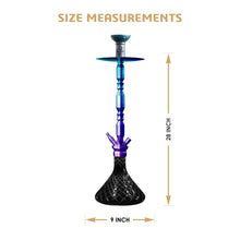 Load image into Gallery viewer, COCOYAYA King Series Brando Shisha Hookah Rainbow ( Base Black)(with bag)