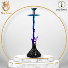 Load image into Gallery viewer, COCOYAYA King Series Brando Shisha Hookah Rainbow ( Base Black)(with bag)