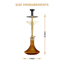 Load image into Gallery viewer, COCOYAY Angel Series Falcon Hookah Golden (Amber Base)(with bag)