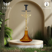 Load image into Gallery viewer, COCOYAY Angel Series Falcon Hookah Golden (Amber Base)(with bag)