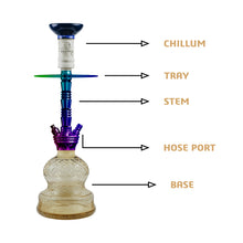 Load image into Gallery viewer, COCOYAYA Conquer Series Niko Hookah Rainbow (Orange Base )(with bag)