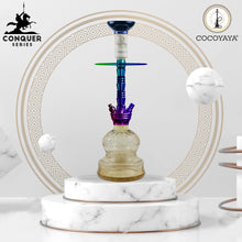 Load image into Gallery viewer, COCOYAYA Conquer Series Niko Hookah Rainbow (Orange Base )(with bag)