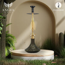 Load image into Gallery viewer, COCOYAYA Angel Series Titan Hookah Golden (Black Base)(with  bag)