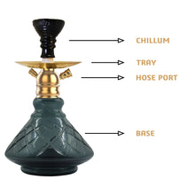 Load image into Gallery viewer, COCOYAYA X Series Hookah X8 Golden ( Base Dark Grey )