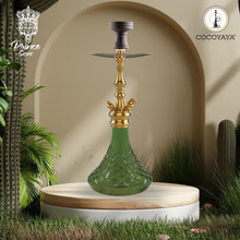 Load image into Gallery viewer, COCOYAYA Prince Series Simba Hookah Golden ( Base Green )(With Bag)