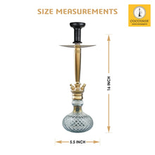 Load image into Gallery viewer, COCOYAYA Prince Series Dino Hookah Golden (Cut Glass Base) ( With Bag )