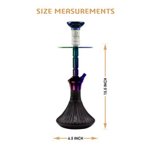 Load image into Gallery viewer, COCOYAYA Conquer Series Gene Hookah Rainbow ( Black Base )(with bag)