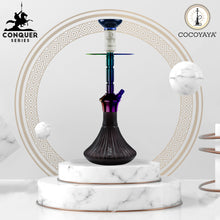 Load image into Gallery viewer, COCOYAYA Conquer Series Gene Hookah Rainbow ( Black Base )(with bag)