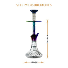 Load image into Gallery viewer, COCOYAYA Conquer Series Gene Hookah Rainbow ( Cut Glass Base )(with bag)