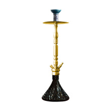 Load image into Gallery viewer, COCOYAYA King Series Carlos Hookah Golden (BLack Base)(with bag)