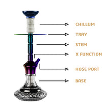 Load image into Gallery viewer, COCOYAYA Conquer Series Gene Shisha Hookah Multicolour(with bag)