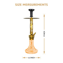 Load image into Gallery viewer, COCOYAYA Jade Series Valeriya Hookah Golden (Design 3 Orange Base)(With Bag)