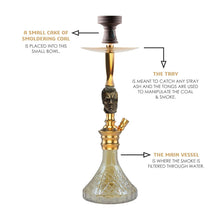 Load image into Gallery viewer, COCOYAYA Bohemian Series Terminator Hookah Golden (With Bag)