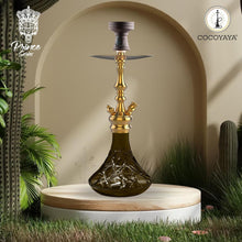 Load image into Gallery viewer, COCOYAYA Prince Series Simba Hookah Golden ( Grey Base )(With Bag)