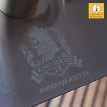 Load image into Gallery viewer, COCOYAYA King Series 2.0 Vikram Aditya Hookah Golden ( Dark Green Base) With Bag