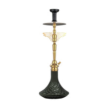 Load image into Gallery viewer, COCOYAY Angel Series Falcon Hookah Golden ( Black Base )(with bag)