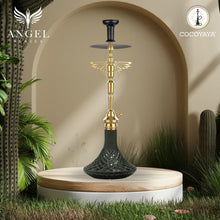 Load image into Gallery viewer, COCOYAY Angel Series Falcon Hookah Golden ( Black Base )(with bag)