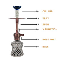 Load image into Gallery viewer, COCOYAYA Conquer Series Amavi Hookah Rose Gold(with bag)