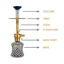 Load image into Gallery viewer, COCOYAYA Conquer Series Amavi Hookah Golden(with bag)