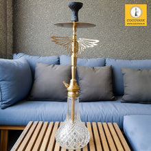 Load image into Gallery viewer, COCOYAY Angel Series Falcon Hookah Golden (Crystal Base ) With Bag