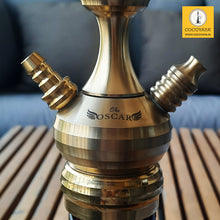 Load image into Gallery viewer, COCOYAYA Angel Series Oscar Grand Hookah Golden ( Dark Purple Base) With Bag