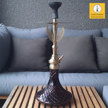 Load image into Gallery viewer, COCOYAY Angel Series Phantom Hookah Golden ( Dark Purple Base ) With Bag