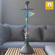 Load image into Gallery viewer, COCOYAYA Oscar Grand Hookah Rainbow (Dark Green Base) With Bag