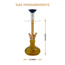 Load image into Gallery viewer, COCOYAYA Conquer Series Suzie Hookah Golden (Amber Base)(with bag)