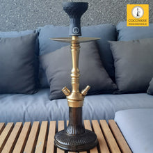 Load image into Gallery viewer, COCOYAYA Barcelona Hookah Golden (Dark Grey Base) With Bag