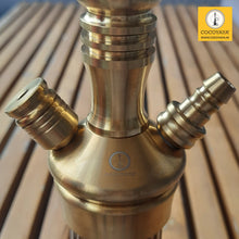 Load image into Gallery viewer, COCOYAYA Barcelona Hookah Golden (Dark Grey Base) With Bag