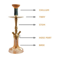 Load image into Gallery viewer, COCOYAYA Barcelona Hookah Golden(with bag)