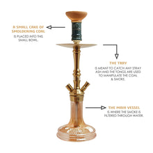 Load image into Gallery viewer, COCOYAYA Barcelona Hookah Golden(with bag)