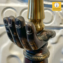 Load image into Gallery viewer, COCOYAYA Jungle Series Big Hand Hookah Golden ( Dark Grey Base ) With Bag