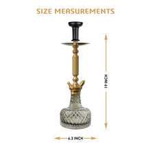 Load image into Gallery viewer, COCOYAYA Prince Series Big Valencia Hookah Golden(with bag)