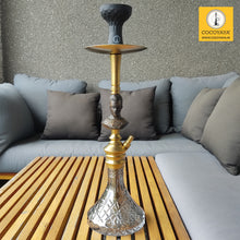 Load image into Gallery viewer, COCOYAYA Bohemian Series Supper Man Hookah Golden (Grey Base) (With Bag)