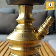 Load image into Gallery viewer, COCOYAYA Bohemian Series Supper Man Hookah Golden (Grey Base) (With Bag)
