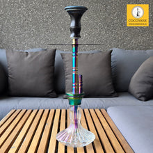 Load image into Gallery viewer, COCOYAYA Prince Series Boro Bora Hookah Rainbow (Transparent Base) (with bag)