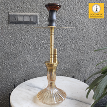 Load image into Gallery viewer, COCOYAYA Prince Series Boro Bora Hookah Golden (Orange Base)(with bag)