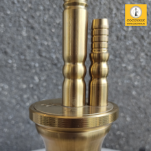 Load image into Gallery viewer, COCOYAYA Prince Series Boro Bora Hookah Golden (Orange Base)(with bag)