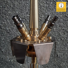 Load image into Gallery viewer, COCOYAYA Caesar 2.0 Crystal Base Hookah Golden With Bag