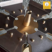 Load image into Gallery viewer, COCOYAYA Caesar 2.0 Crystal Base Hookah Golden With Bag