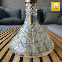 Load image into Gallery viewer, COCOYAYA Caesar 4 Pipe Hookah - Golden Stem / Transparent Base(with bag)