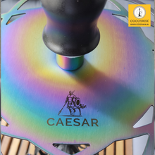 Load image into Gallery viewer, COCOYAYA Caesar 4 Pipe Hookah - Rainbow Stem / Transparent Base(with bag)