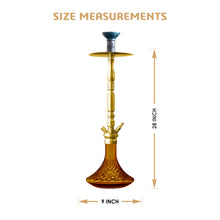 Load image into Gallery viewer, COCOYAYA King Series Carlos Hookah Golden (Amber Base) With Bag