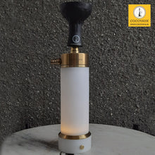 Load image into Gallery viewer, COCOYAYA Car-O-Bar LED Hookah with Bag - Golden Stem ( White Base )