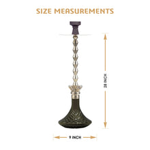 Load image into Gallery viewer, COCOYAYA King Series Fabio Hookah Champagne (Dark Grey Base)(With Bag)