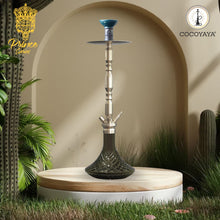 Load image into Gallery viewer, COCOYAYA King Series Brando Hookah Champagne (Dark Grey Base)(with bag)