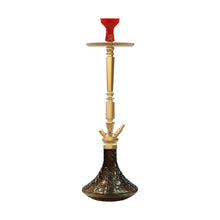 Load image into Gallery viewer, COCOYAYA King Series Rafeo Hookah Champagne ( Dark Grey Base )(With Bag)