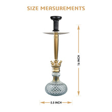 Load image into Gallery viewer, COCOYAYA Prince Series Dino Hookah Champagne (Cut Glass Base) (With Bag)